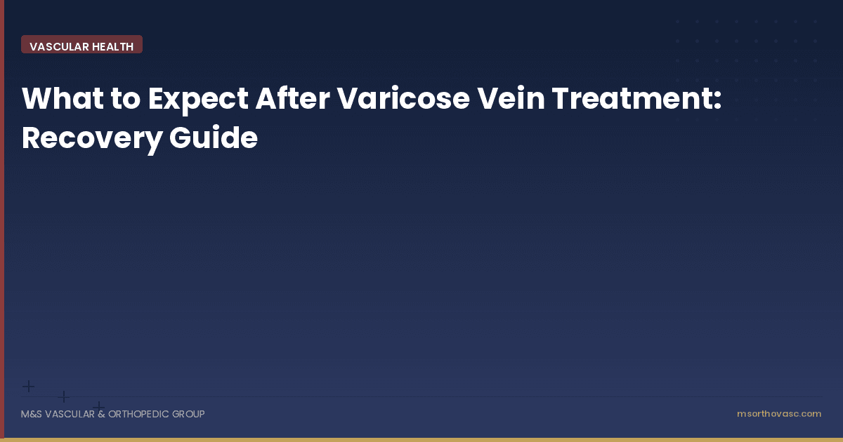 What to Expect After Varicose Vein Treatment: Recovery Guide