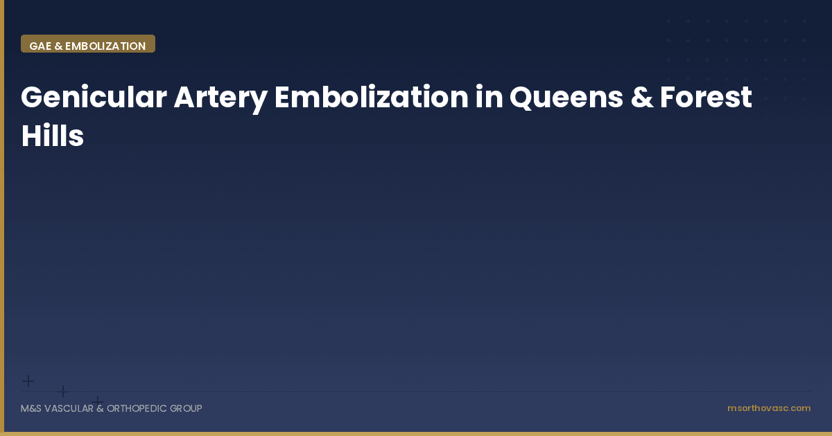 Genicular Artery Embolization in Queens & Forest Hills