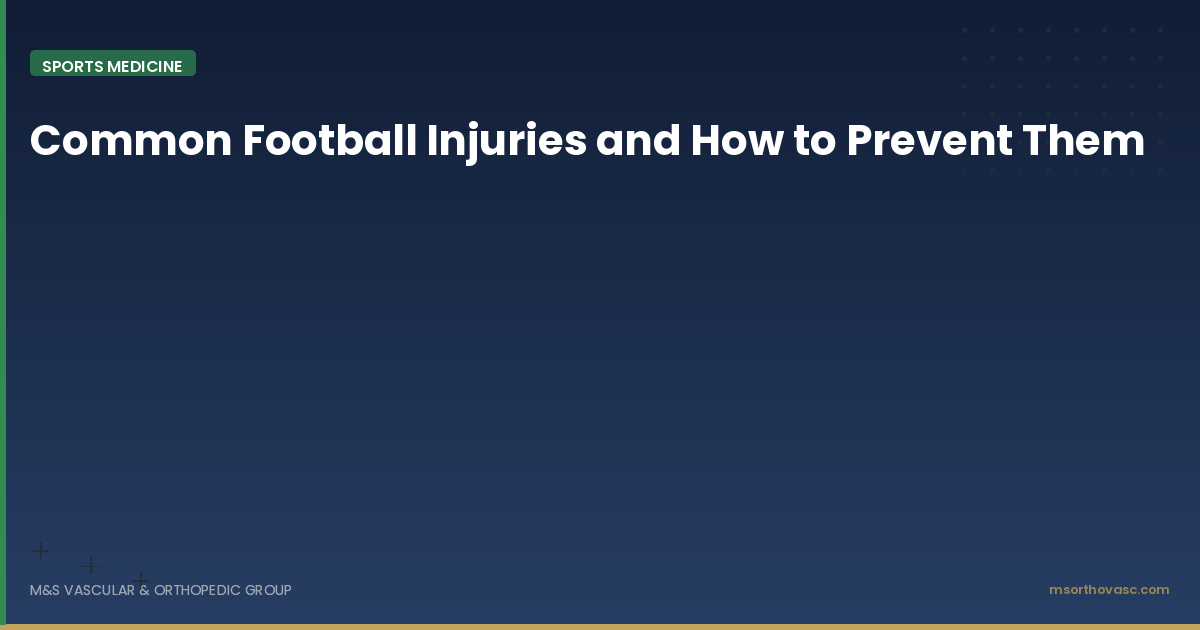 Risks In Football Common Football Injuries and How to Prevent Them